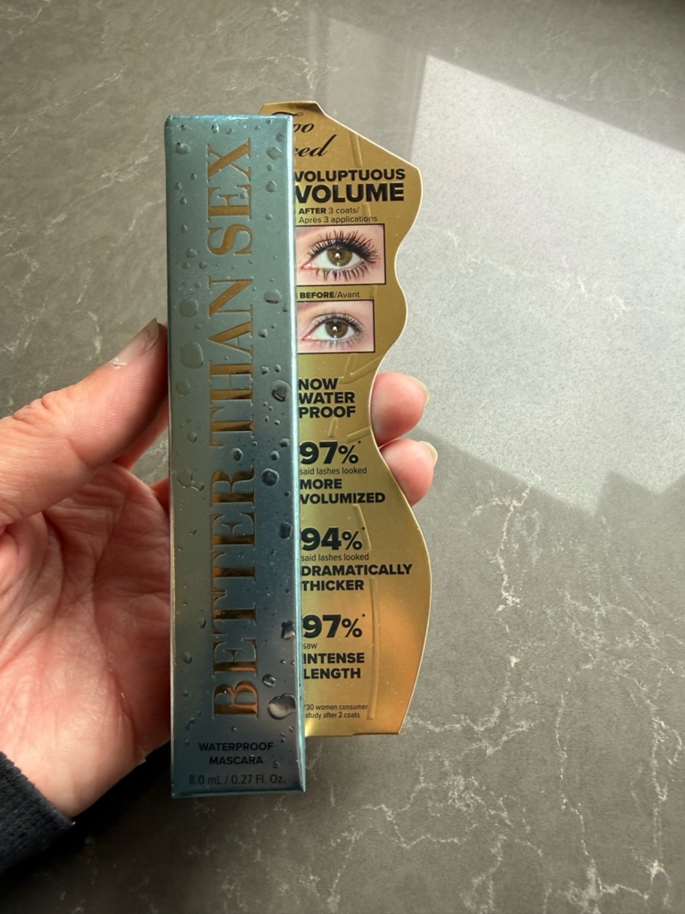 Too Faced Better Than Sex Waterproof Mascara - Teal & Gold Packaging